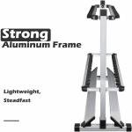 24 Rod Fishing Pole Holder Aluminum Alloy Stand Rack Storage Portable Tool