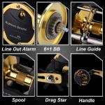 Trolling Reel Saltwater Level Wind Reels, Drag Reels Boat Fishing Ocean Fishing 