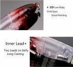 Artificial Bait Fishing Lures Whopper Plopper Hook Bait for Bass Pike Chub 03