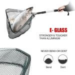 Telescopic Folding Aluminum Handle Fishing Landing Net 3 Section Extending Pole