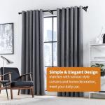 KOLAKO Curtain Rod Bracket, Heavy Duty Curtain Rod Holders Single Decorative Rod Hooks Hanger for 1 Inch Rod, Black 4 Pack