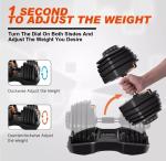 NEW Adjustable Dumbbell Dumbbells Weights 552 Set Pair 52.5lbs - TWO DUMBBELLS