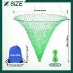 Foldable Bridge and Pier Fishing Net Drop Net Multi-Purpose Foldable Rubber US