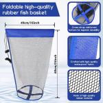Foldable Bridge and Pier Fishing Net Drop Net Multi-Purpose Foldable Rubber US