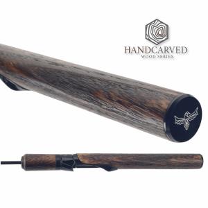 ICE FISHING ROD 41 In. Lake Trout, Mackinaw Hand Carved HANDLE. LIMITED