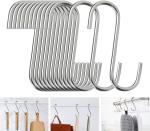 20 or 40 Pack S Hooks - Stainless Steel Heavy Duty S Hooks for Hanging pots Pans