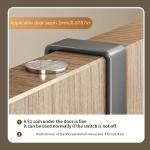 Over the Door 6 Hooks Rack Hanger Bathroom Metal Organizer for Clothes Hats Bags