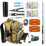 25L fishing backpack - 600D Oxford Water-Resistant, Large Capacity Dual-Shoul...