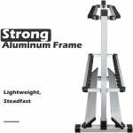 24 Rod Fishing Pole Holder Aluminum Alloy Stand Rack Storage Portable Tool US