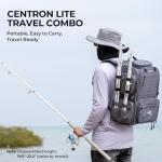 KastKing Centron Lite Travel Spinning Fishing Rod and Reel 6'6" ML 2000 Reel Spinning