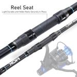 Sougayilang Spinning Fishing Rod, 9 Feet, 3-Piece, Medium/Heavy Power