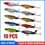 10pcs/set  Mixed Bionic Fishing Lures Minnow Hard Artificial Bait Crankbait