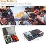 PLUSINNO Fishing Lures,108Pcs Tackle Box with Tackle Included, Crankbaits, Hooks, Weights, Fishing Accessories kit, Fishing Bait Lure Gear Kit Gift for Men Bass, Trout