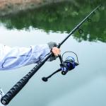 Sougayilang Spinning Fishing Rod, 9 Feet, 3-Piece, Medium/Heavy Power