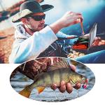 PLUSINNO Fishing Lures,108Pcs Tackle Box with Tackle Included, Crankbaits, Hooks, Weights, Fishing Accessories kit, Fishing Bait Lure Gear Kit Gift for Men Bass, Trout