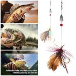 Lilureena 12 PCS Fly Fishing Flies Kit Fly Lure Butterfly for Trout Bass Salmon Saltwater Freshwater