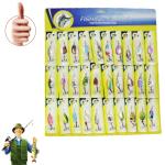 Lot of 30 Trout Spoon Metal Fishing Lures Spinner Baits Bass Tackle Colorful NEW