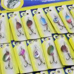 Lot of 30 Trout Spoon Metal Fishing Lures Spinner Baits Bass Tackle Colorful NEW