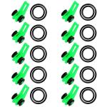10 Silicone Fishing Rod Hook Keeper Rings
