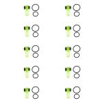 10 Silicone Fishing Rod Hook Keeper Rings