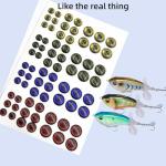 Assorted 3D 4D 5D Fishing Lure Eyes Set