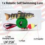 Electric Robotic Fishing Lure with Animated Swim