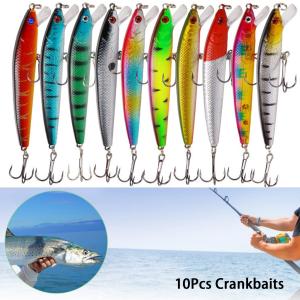10 Fishing Lures Set for Bass Tackle