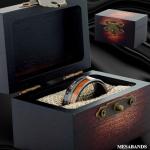 Men's 8mm Black Tungsten Fishing Line Ring