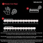 Men's 8mm Black Tungsten Fishing Line Ring