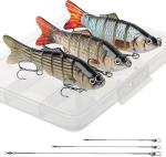 6-Segment Bass Minnow Swimbait Fishing Lures