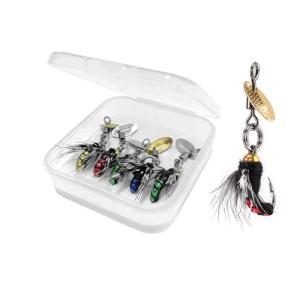 5PCS Trout Spinners for Bass and Salmon Fishing