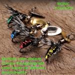 5PCS Trout Spinners for Bass and Salmon Fishing