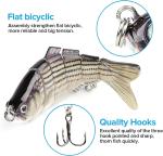 6-Segment Bass Minnow Swimbait Fishing Lures