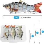 6-Segment Bass Minnow Swimbait Fishing Lures