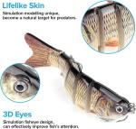 6-Segment Bass Minnow Swimbait Fishing Lures