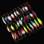 30 Fishing Lures Metal Spinners for Bass & Trout