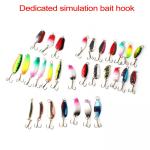 30 Fishing Lures Metal Spinners for Bass & Trout