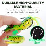 Topwater Frog Lures for Bass Fishing, 5 Pack