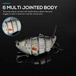 5 Pack Jointed Swimbait Fishing Lures Set