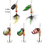 10-Piece Spinnerbait Fishing Lures Set with Tackle Box
