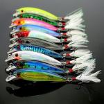 10 Pcs Minnow Lures Fishing Tackle Kit