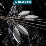 Alabama Rigs with 4 Blades for Bass Fishing