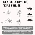 Eupheng Silicone Soft Dice Fishing Lures - 5 Pack