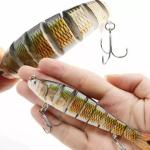 Lifelike 5-Section Bionic Fish Lure with Hooks