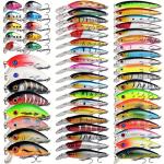 56-Piece Mixed Bionic Fishing Lure Set