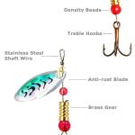 30-Piece Metal Spinner Bait Fishing Lures Set