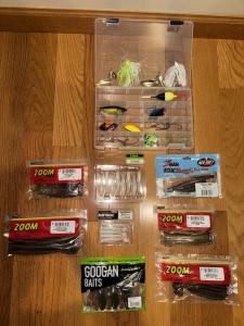 Bass Fishing Lures Set with Tackle Box