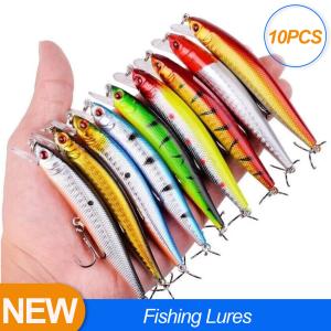 10 Fishing Lures Set for Bass and More