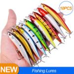 10 Fishing Lures Set for Bass and More