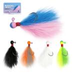Mixed-Color Crappie Jigs Kit - 5 Pieces